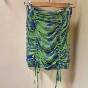 Blue and Green skirt/ swim coverup